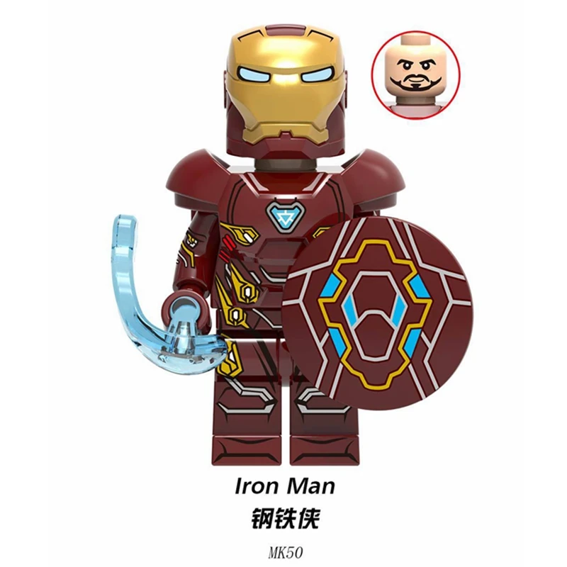Marvel Super Heroes Thanos Iron Man Thor Hulk Spiderman Batman Avengers Building Blocks Figures Playmobil Toys for Children Gift