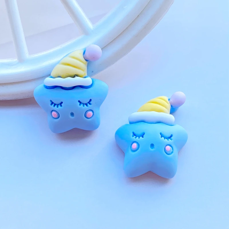 

10Pcs New Mixed Lovely Stars / Clouds Flat Back Resin Scrapbooking DIY Jewelry Craft Decoration Accessories J34