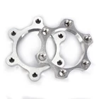 Цельнокроеные тормозные роторы для велосипеда, колеса с резьбой, ступицы, дисковый тормозной ротор, 6 болтов, фланец, адаптер, детали для велосипеда