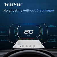 newest c3 head up display obd2 hud mirror updated optional navigation hud speed fuel consumption car speedometer projection
