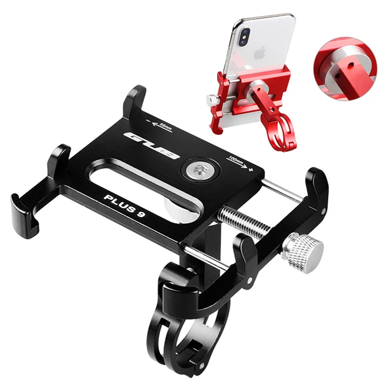 

GUB PLUS 9 Aluminum Alloy Universal 360 Degree Rotatable Cell Phone Holder Bicycle Mount Handlebar for 3.5-6.2in Phones