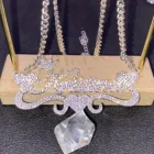 украшения на шею ожерелье на шею кулоны и подвески цепочка на шею Ожерелье с именем на заказ, ожерелье с золотой именной табличкой из нержавеющей стали с бриллиантами, ожерелье с именем на заказ для женщин
