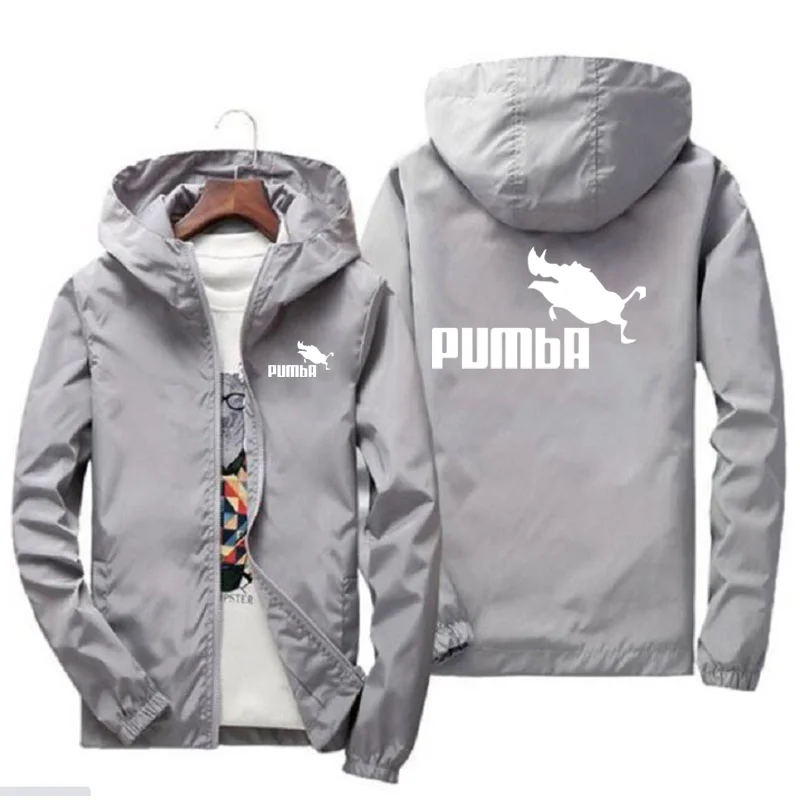 

Мужская спортивная куртка-бомбер с капюшоном, тонкая ветровка на молнии, велосипедная уличная приталенная куртка-бомбер, блейзер размером ...