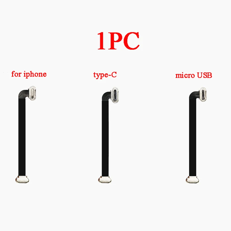 75 мм бесшовный гладкий 4 зарядный кабель Lightning Type C Micro USB для Samsung Iphone 7 8 X Android HUAWEI