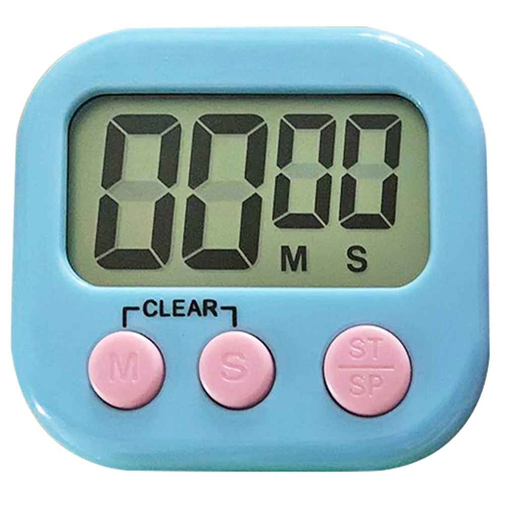 lcd electronic digital display screen timer magnetic cooking table countdown clock stopwatch with stand for kitchen decor free global shipping