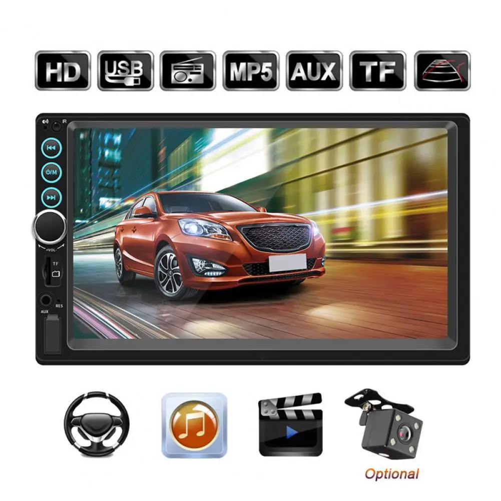 

50% Hot Sales X6 7inch HD Large Screen Car MP5 Player Bluetooth Hands-free FM Radio Modified Display for Vehicles