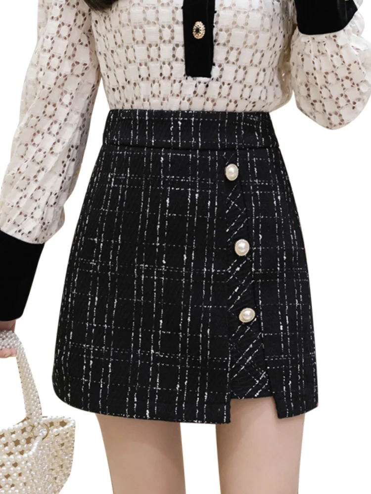 

Autumn and winter of 2020: A-line short skirt with high waist and A-line short skirt