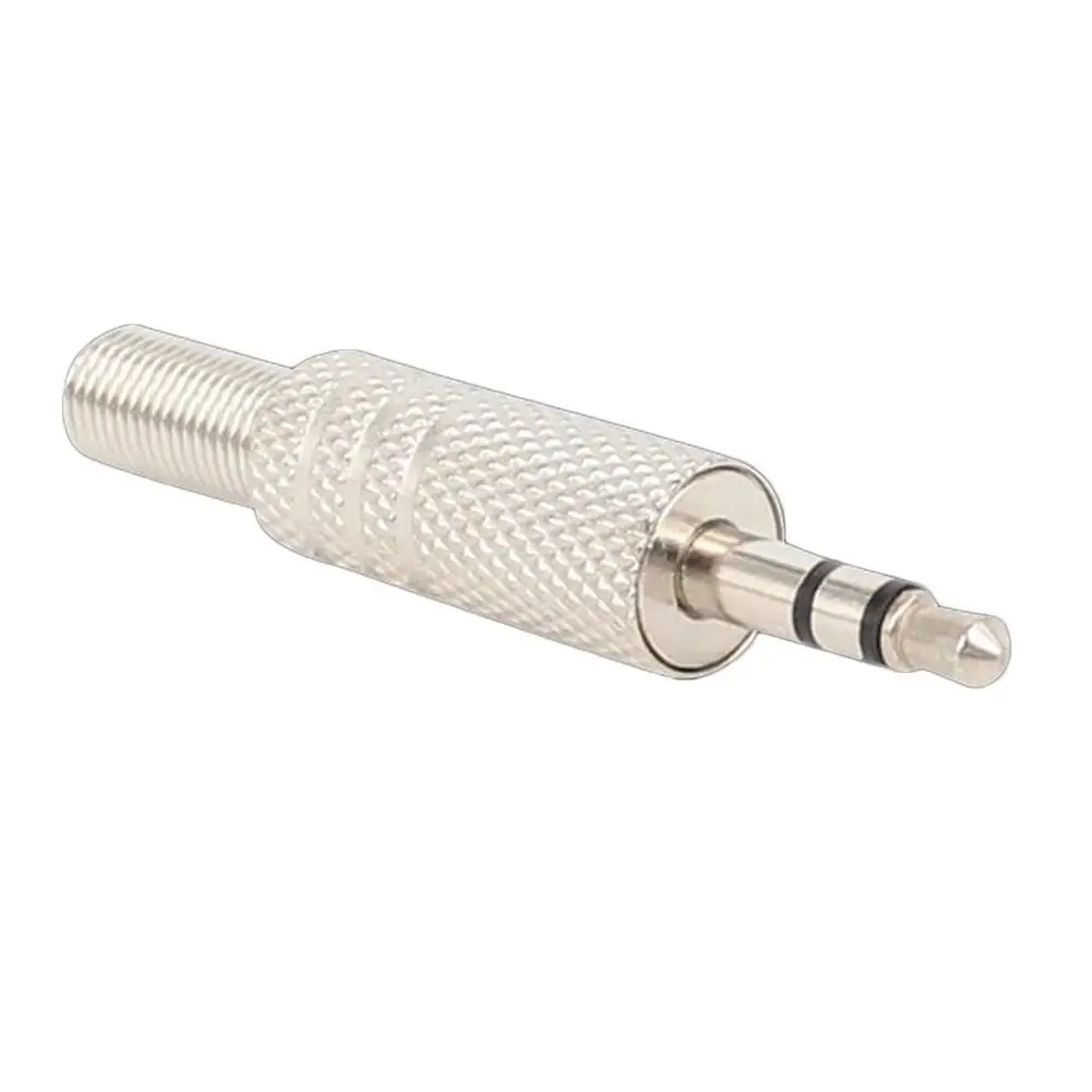 Полностью металлический двухканальный 3 5 стерео штекер мм провод для наушников