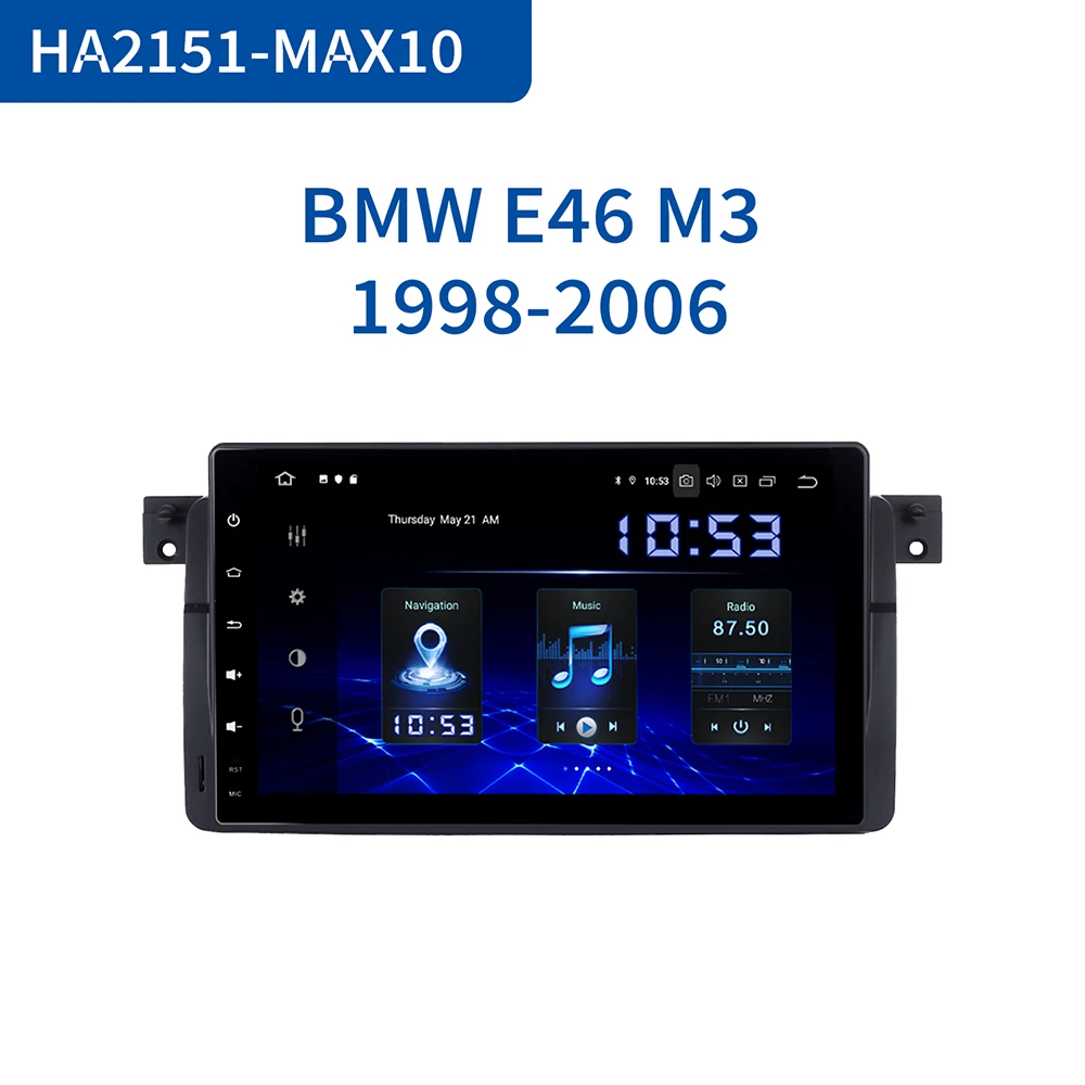 Автомобильный радиоприемник Dasaita Android 10 0 для BMW E46 M3 318i 320i 325i 2001 2002 2003 GPS Navi 9 &quotIPS 64