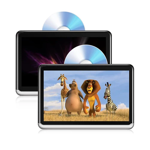 2 pcs 10,2 дюймов Android 6,0 CD DVD плеер сенсорный экран ips 1366*768 TFT-LCD подголовник автомобиля мониторы с Wi Fi Bluetooth зеркальная поверхность подключение - Color: 2 pcs