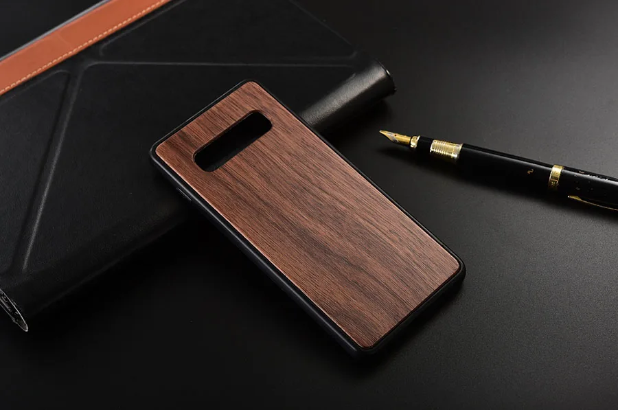 Чехол для samsung Galaxy S10 Plus тонкая деревянная задняя крышка ТПУ чехол на бампер для samsung S10 телефонные чехлы