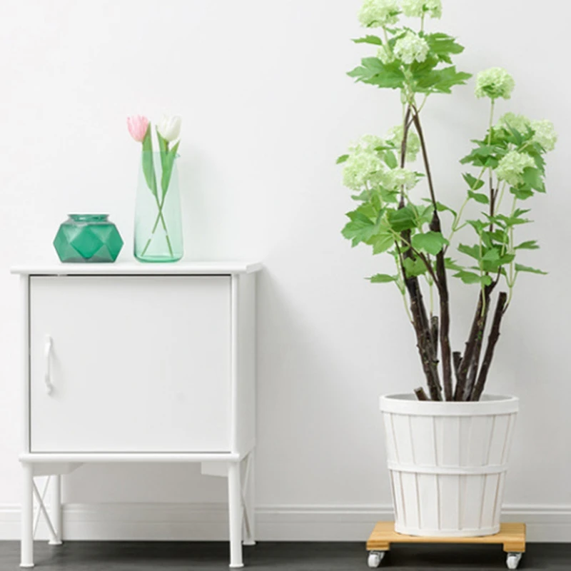 Цветочный горшок со съемным лотком базовый ролик подвижный поднос с колесом для