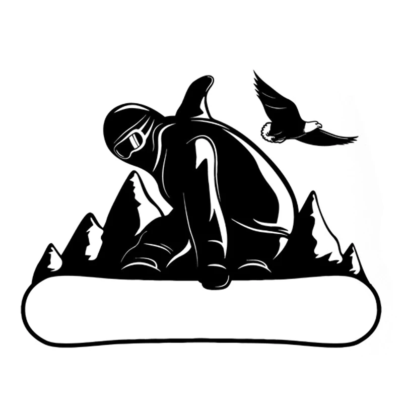 Автомобильная наклейка модная Наклейка на сноуборд горы экстремальные виды