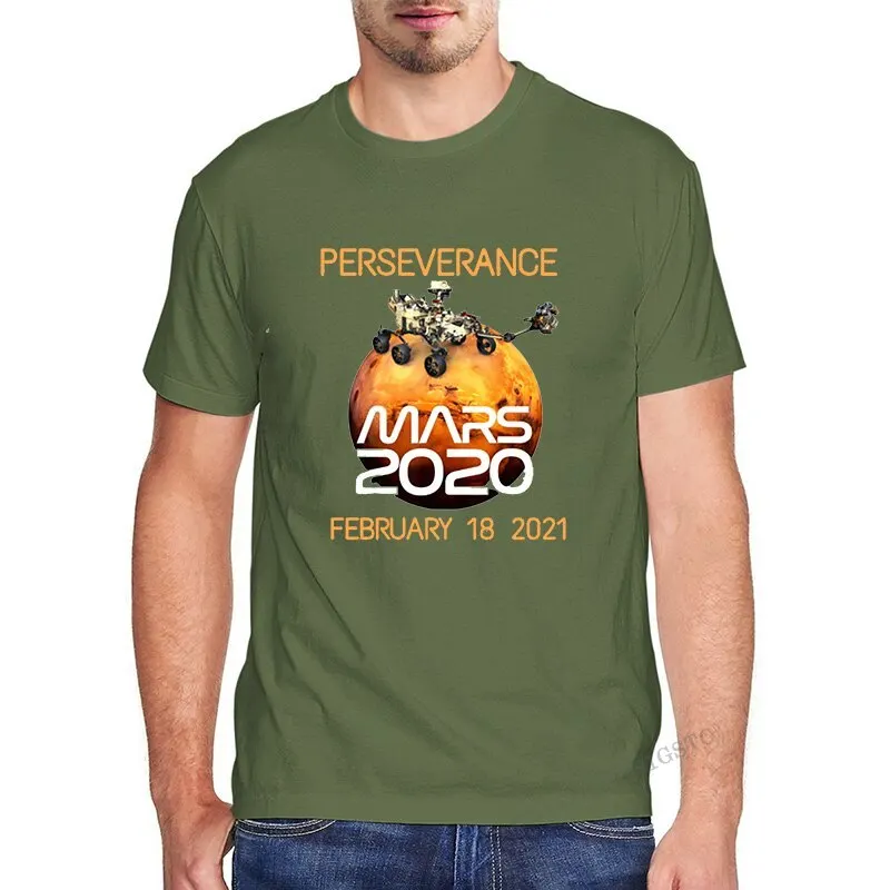 Мужские футболки Space Mars Rover Perseverance July для любителей космоса забавная футболка