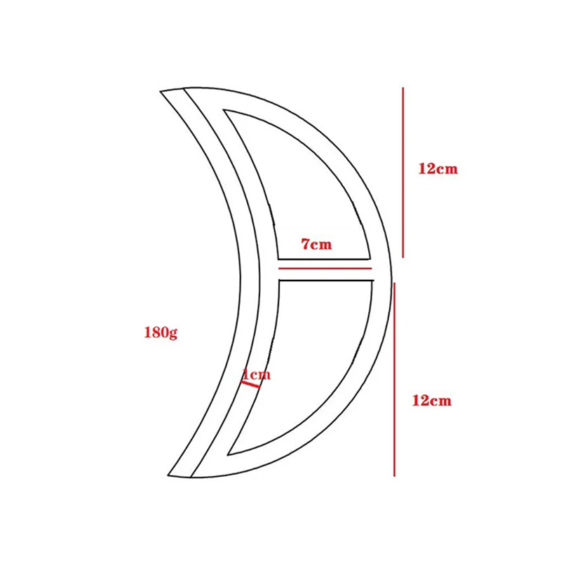 

Hanging Wooden Shelf Wall Mounted Floating Moon Shelves Home Wall Decor for Living Room Bedroom Bathroom Kitchen A1