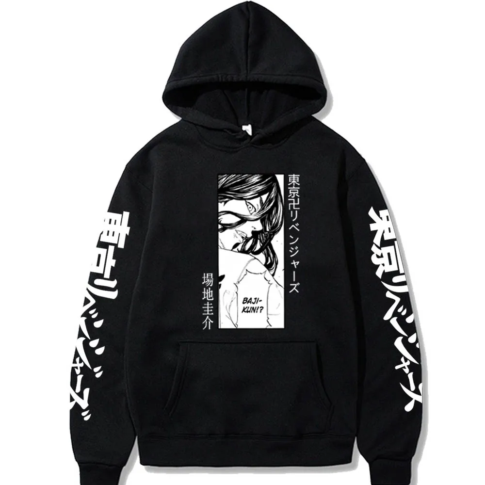 

Hot Tokyo Revengers Hoodie Anime Baji Keisuke Graphic Hoodie for Men Sportswear Hip Hop Pullover