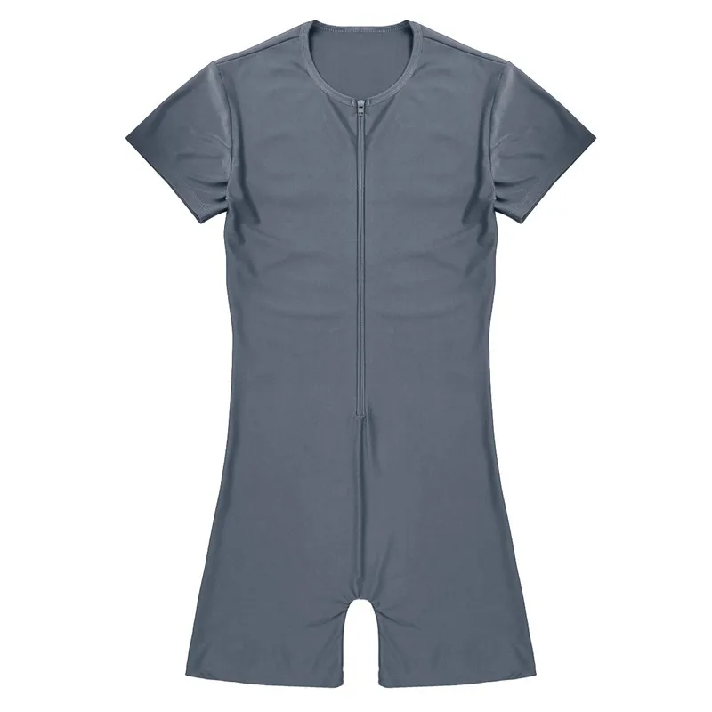 Комбинезон ChicTry Мужской Цельный с коротким рукавом и молнией спереди|Балет| |