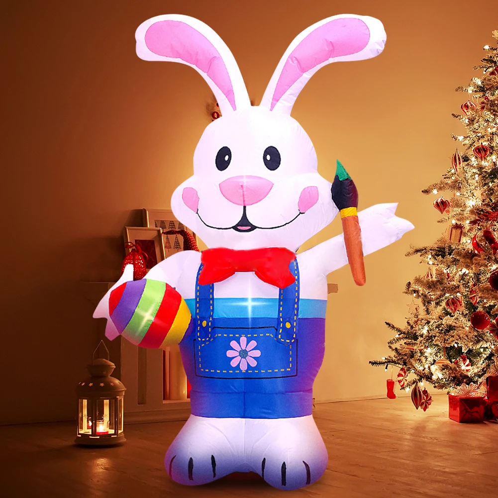 

Кролика надувной костюм Пасхальный кролик вечерние Косплэй Необычные талисман с рисованным аниме, хэллоуиновых игрушек, способный преодол...