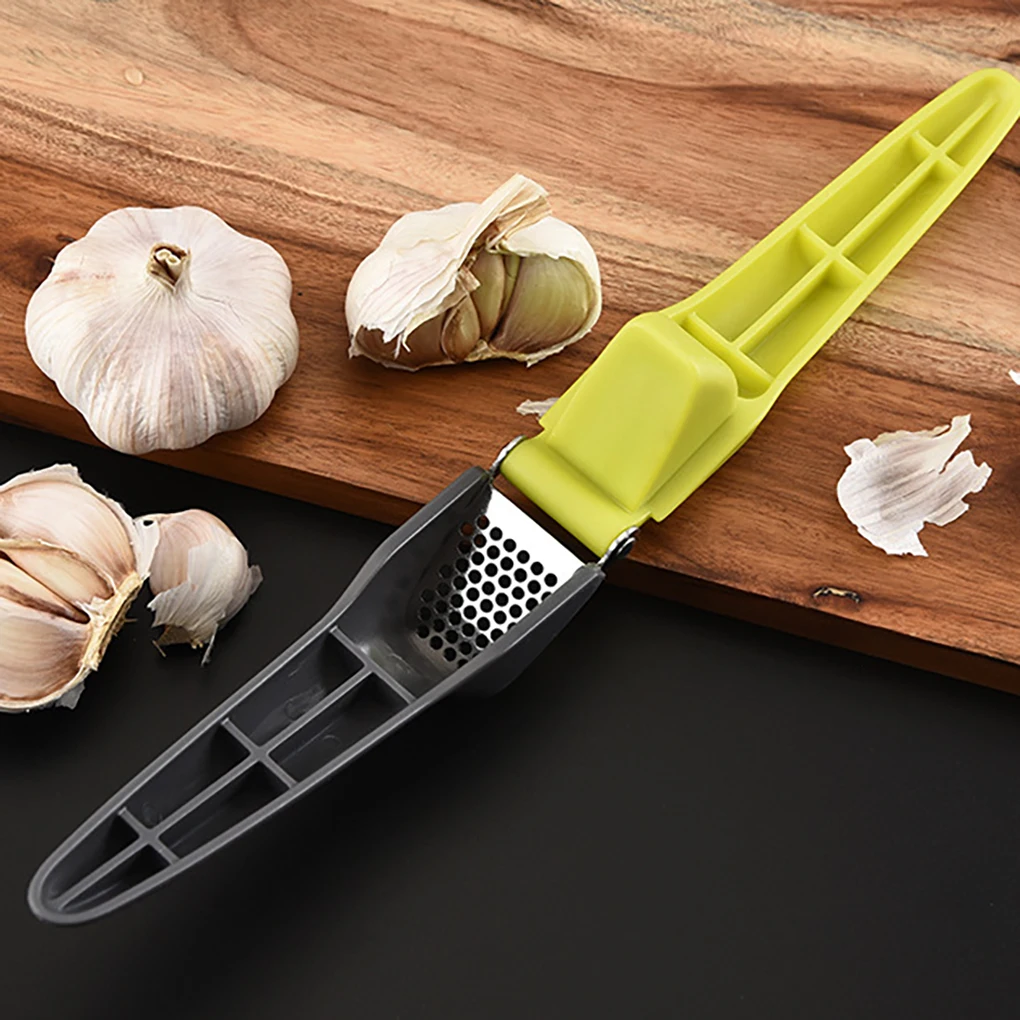 

Garlic Press Stainless Steel Manual Garlic Crusher Masher Plastic Squeezer Home Kitchen Mincer