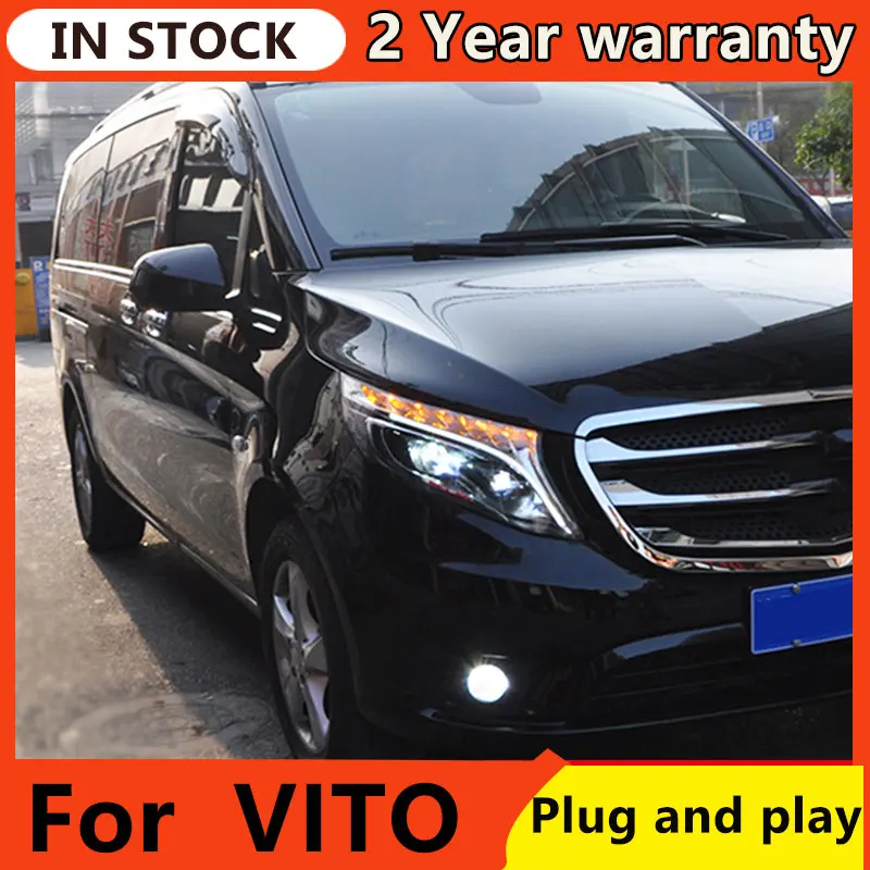 Фары для автомобиля Benz VITO 2013-2019 DRL дневные ходовые огни передняя фара