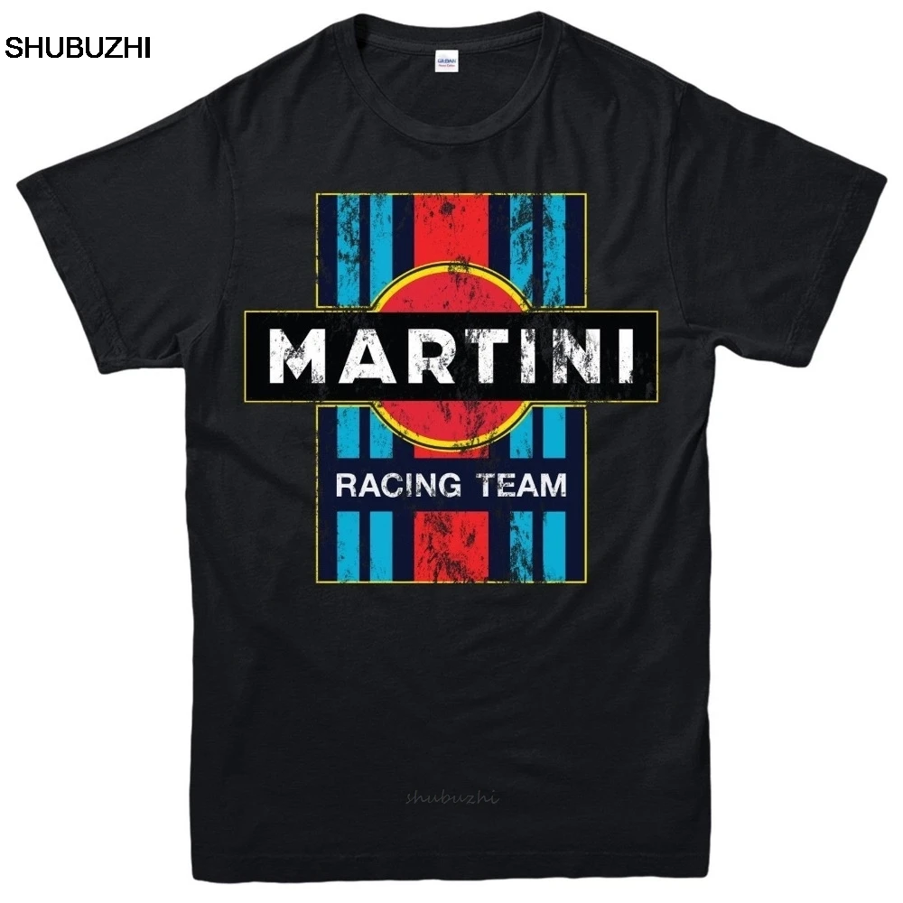 Футболка Martini в стиле ретро для мужчин гоночная тенниска с надписью Lancia Abarth Team