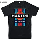 Футболка Martini в стиле ретро для мужчин, гоночная тенниска с надписью Lancia Abarth Team Mcqueen, одежда для фитнеса с круглым вырезом, Лидер продаж