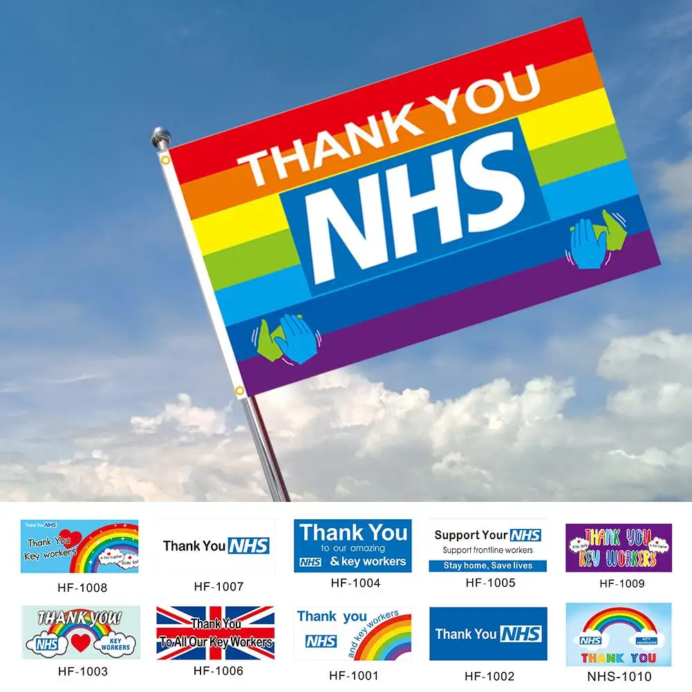 Car Sticker NHS Supports Flag Thank You And Key Workers Banner 2020 Love Support Health Nurse Doctor | Автомобили и мотоциклы