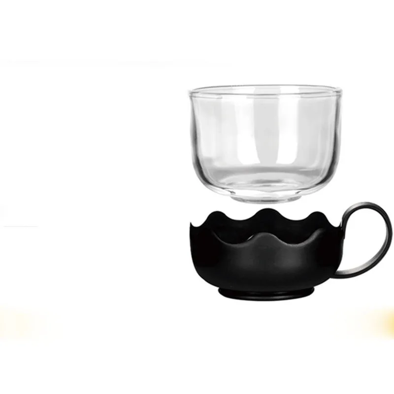 Стеклянный чайный горшок набор высокая термостойкость толстый цветочный