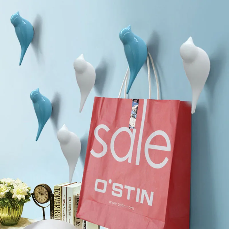 Настенный смоляный крючок в виде птицы для ключей настенные крючки пальто