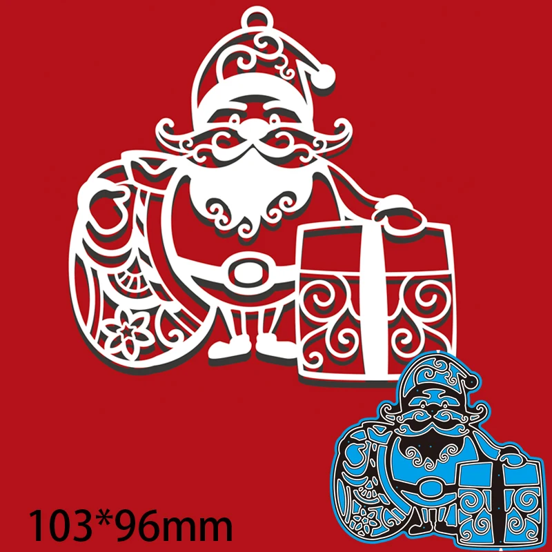 

Metal Cutting Dies CHRIATMAS FATHER new for decoration card DIY Scrapbooking stencil Paper Craft Album template Dies 103*96mm