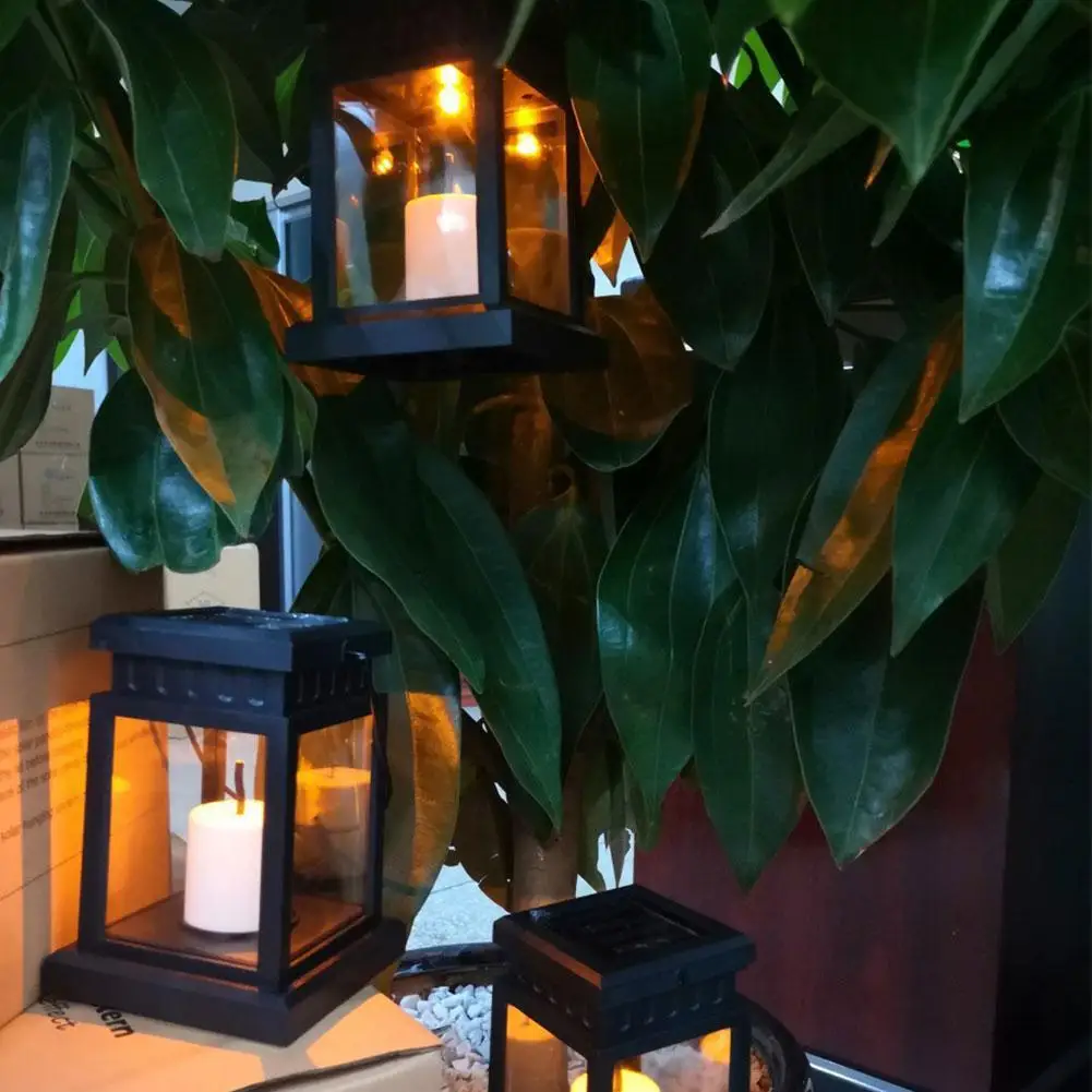 Solar Palace Lantern Lawn Camping Decoration Landscape Courtyard Garden European-style LED Atmosphere Candle Light | Лампы и освещение