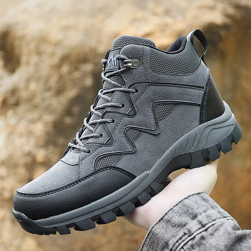 

Fashion Men's Outdoor Autumn Hiking Shoes Men Breathable Anti-skid Rock Climbing Shoes Menns Waterproof Trekking Sneakers