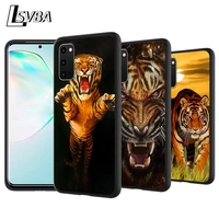 fashion tiger leopard anti fall back cover for samsung galaxy s20 ultra plus a01 a11 a21 a31 a41 a51 a71 a91 phone case