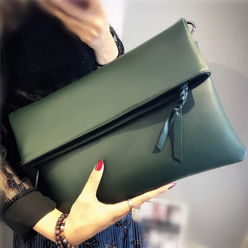 Клатч Для женщин ежедневного макияжа Сумки Кошелек из мягкой натуральной кожи