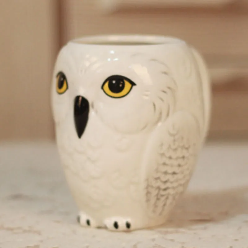 The New Cute Owl Mugs 3D Animal Cups Ceramic Milk Mug Home Decor Coffee Office Porcelain Cup Gifts for Kids Drop Shipping | Дом и сад