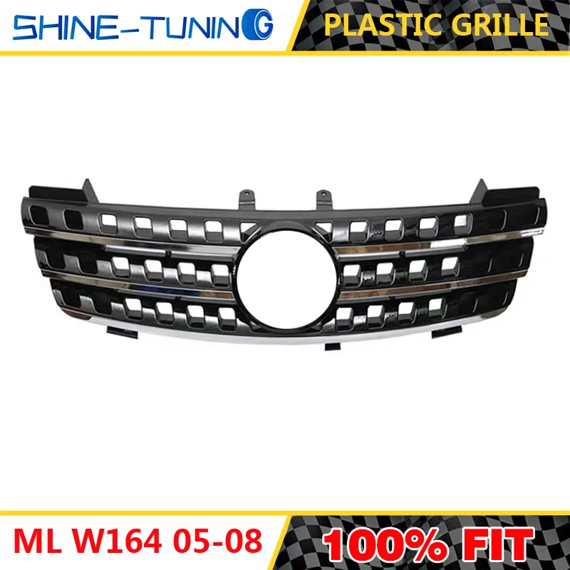 Передняя решетка подходит для mercedes ML Class W164 x164 amg решетка 2005-08 ML300 ML320 ML350 ML400 ML500 ML430 без эмблемы