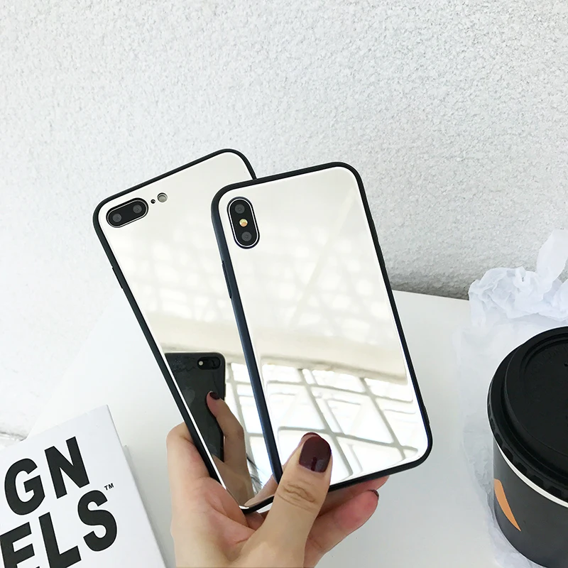 Роскошный зеркальный чехол-накладка для iPhone 11 Pro 7 8 Plus 6 6s X XS Max XR Ультратонкий