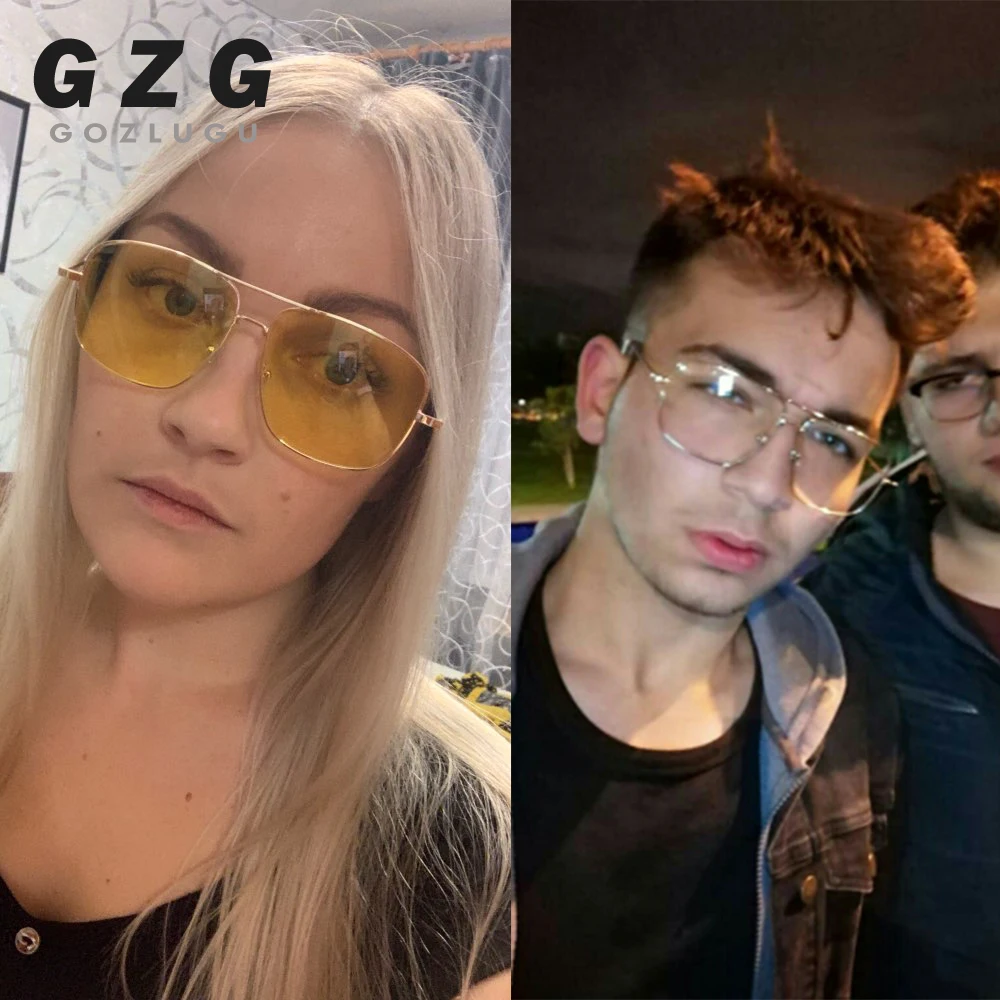 Винтажные очки с золотой металлической оправой мужские и женские солнцезащитные