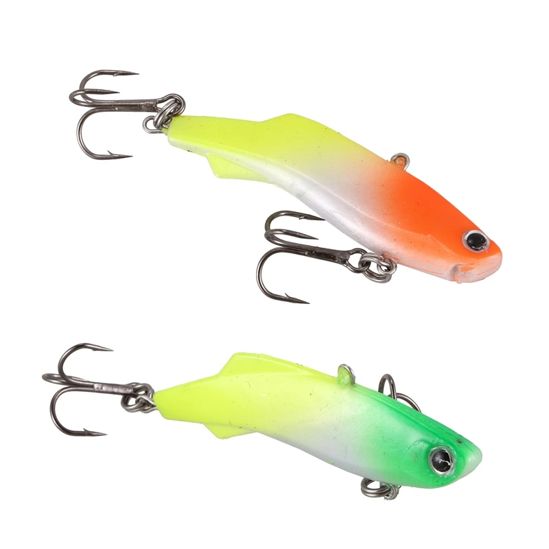 2 шт. зимняя Рыболовная Приманка Vib приманка для подледной рыбалки Мягкая наживка