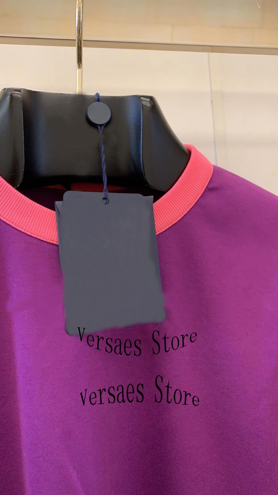 

2021 luxury brand color matching letter printing fashion lady versatile round neck temperament casual loose dress straight skirt