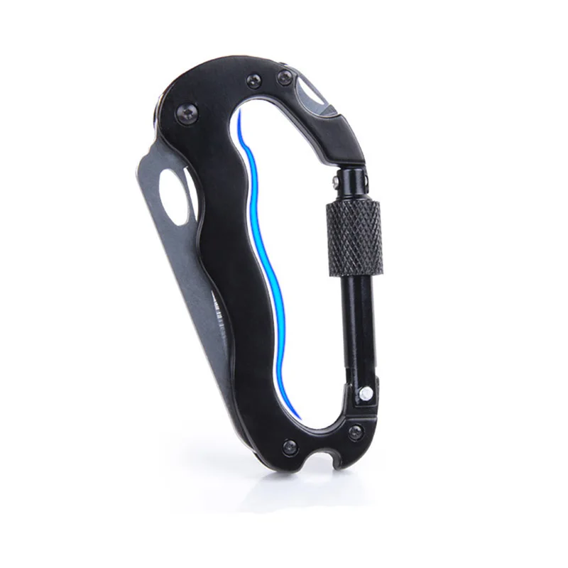 Карабины застежка нож Открытый Кемпинг многофункциональный быстро тянущийся