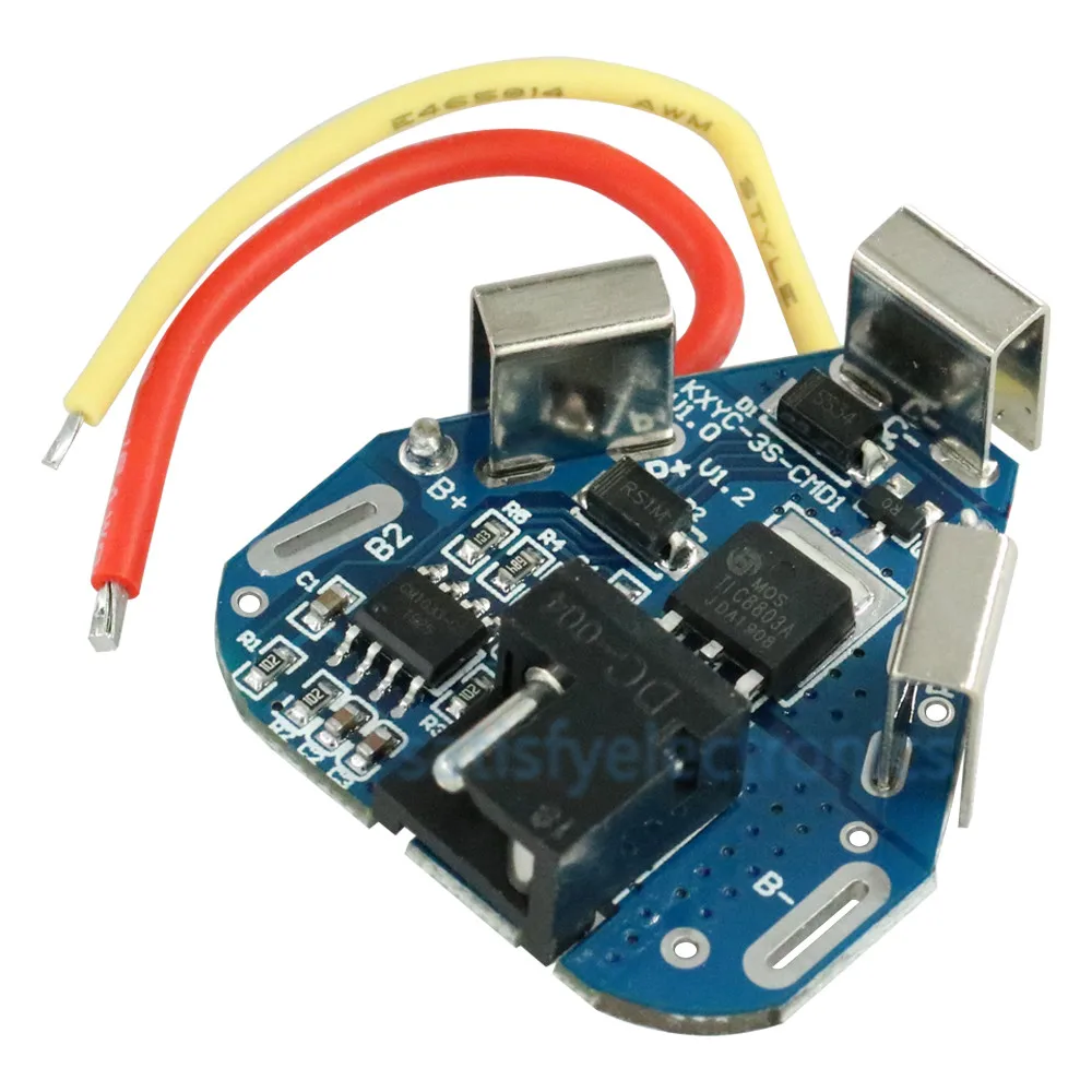 Плата защиты литий ионных батарей 3S 12 6 В 6A BMS 18650 балансировочный аккумулятор