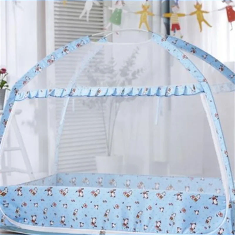 

Baby Mosquito Net Infant Anti-Fall Crib Tent 2 Sizes Portable Yurt Mosquito Netting Summer Infant Bed Anti-mosquito Tent Canopy