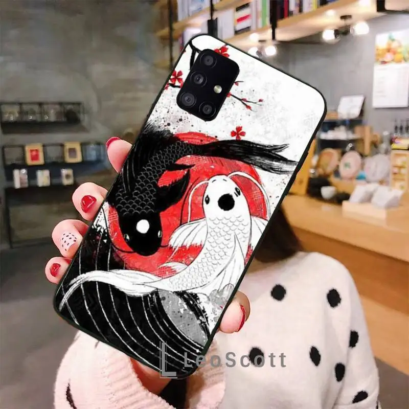 

Retro animal fish Phone Case For Samsung A50 A51 A71 A20E A20S S10 S20 S21 S30 Plus ultra 5G M11