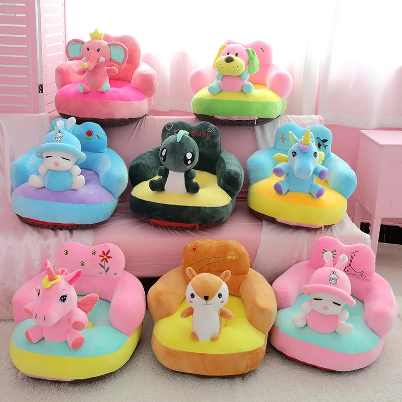 Precio Cojín De Felpa Con Dibujos De Unicornios, Elefante, Pingüino, Perro, Niños, Sofá, Silla, Nido De Bebé, Cama Para Dormir, Almohada Para Adultos