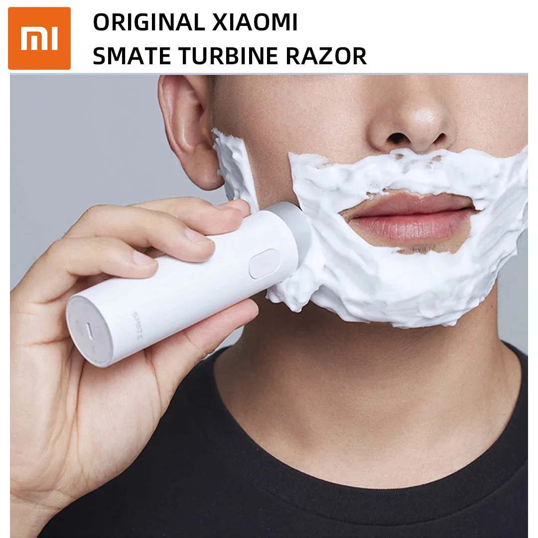 

Xiaomi Smate Turbine electric razor for men beard shaver Beard Knife Mini Razor Comfy Clean USB Rechargeable Portable Clippers