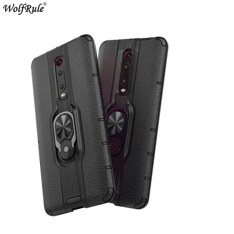 Ring Bracket Phone Case For Xiaomi Redmi K20 Pro Armor Cover Bumper Protective Funda 6.39'' |