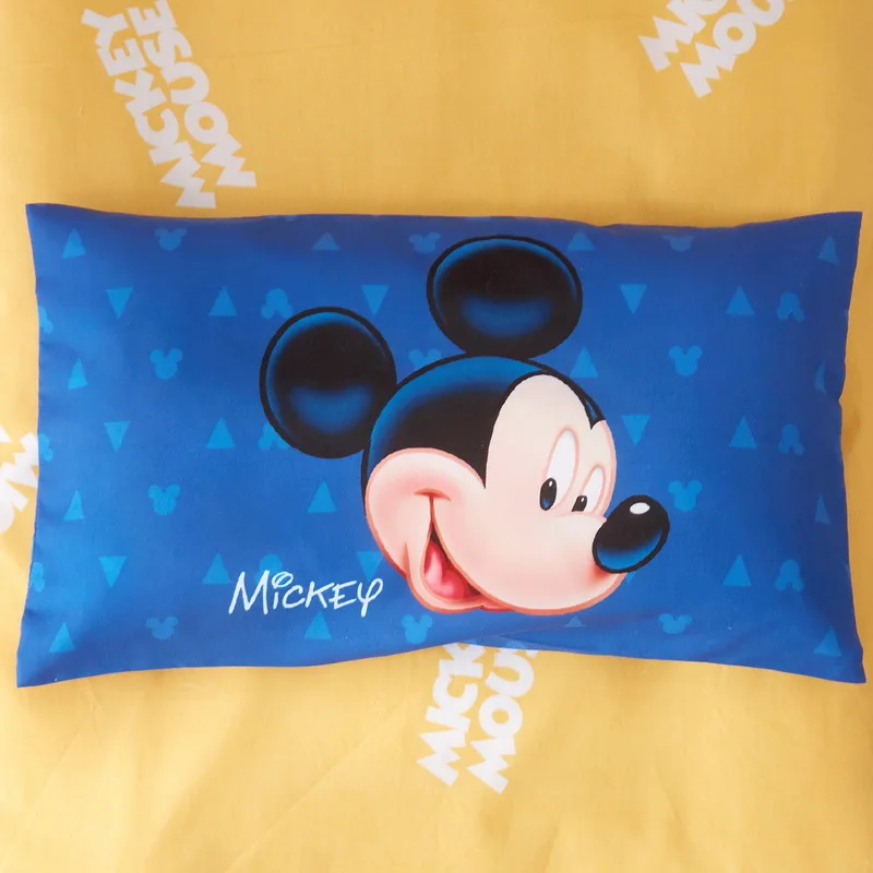 Disney Минни Маус детские наборы постельных принадлежностей Мягкая кроватка хлопок Микки Маус кровать набор пододеяльник наволочка, Чехол на подушку пододеяльник