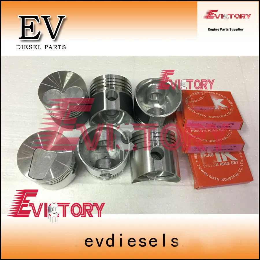 

For Mitsubishi K3D rebuild kit piston ring liner gasket bearing valve conrod pump