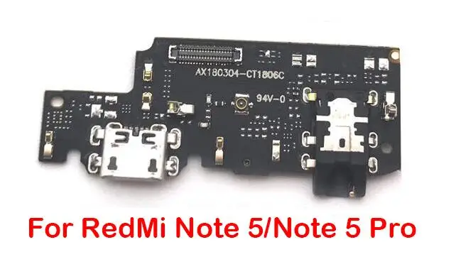 For Redmi Note 5 Док-разъем зарядное устройство для Xiaomi Redmi Note 7 6 5 5A Pro/Redmi Go 7 7A S2 USB зарядное устройство порт зарядки Шлейф плата - Цвет: For Redmi Note 5